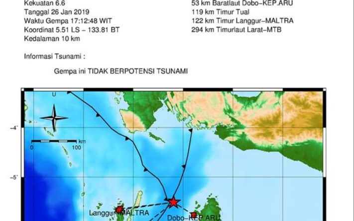 Gempa 5,9 Guncang Kepulauan Aru - Warta Maluku